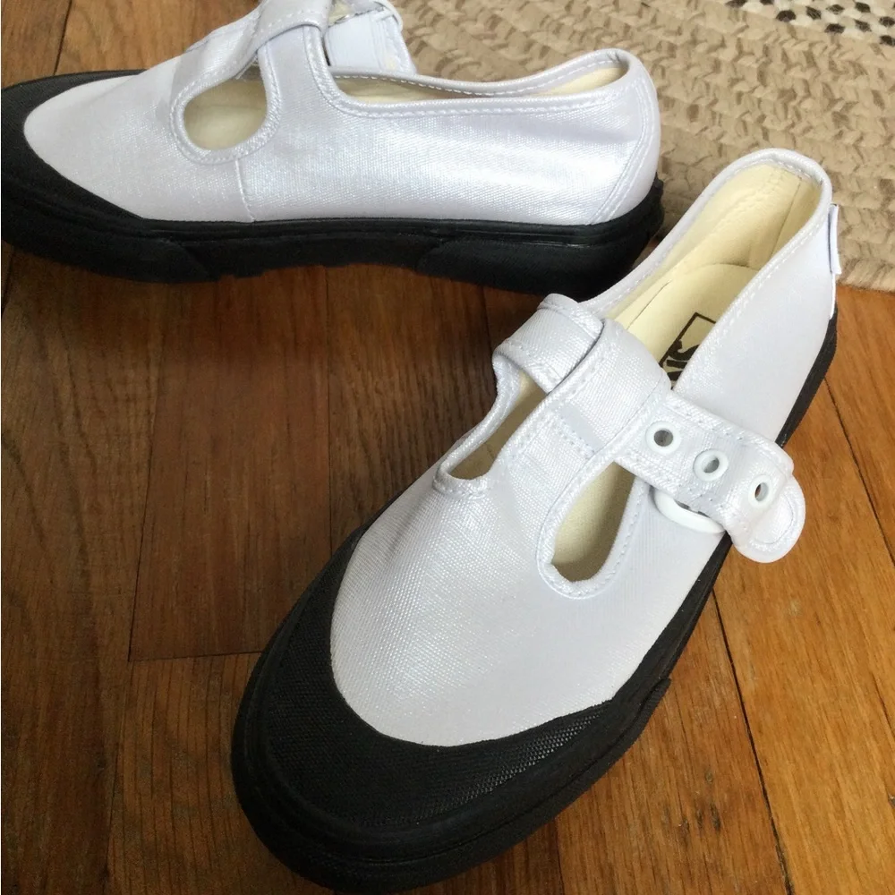Vans Silver Mary Jane Creepers